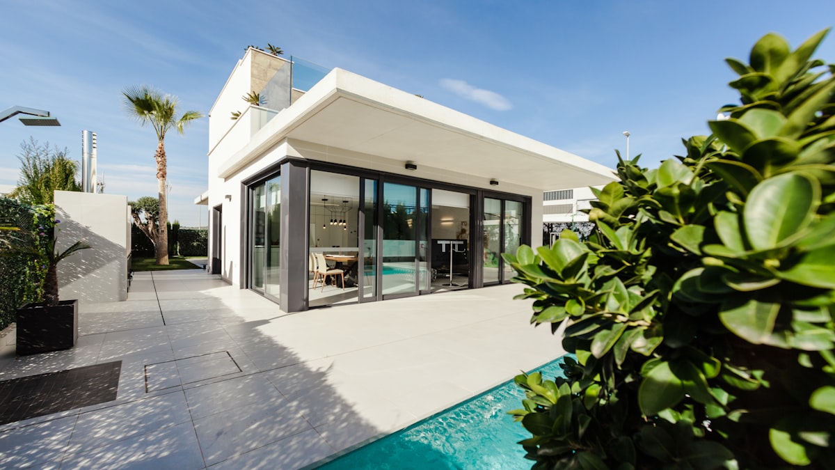 Contemporary European residential villa contrasting buying vs renting