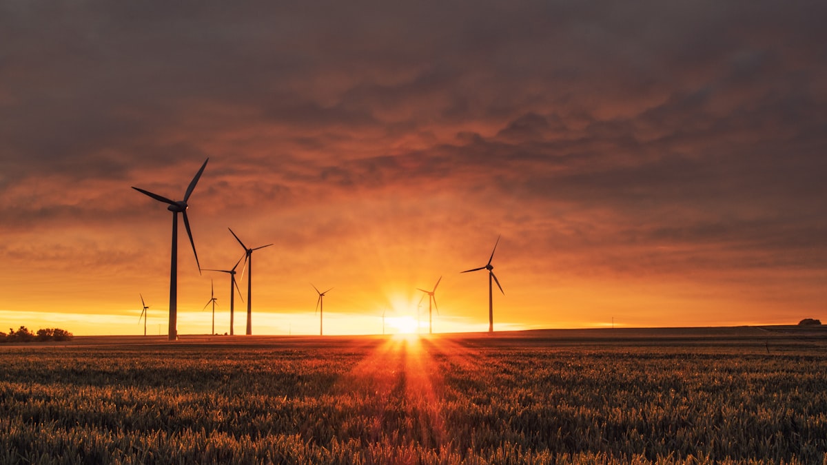 Green renewable wind turbines symbolizing European ESG sustainable investing